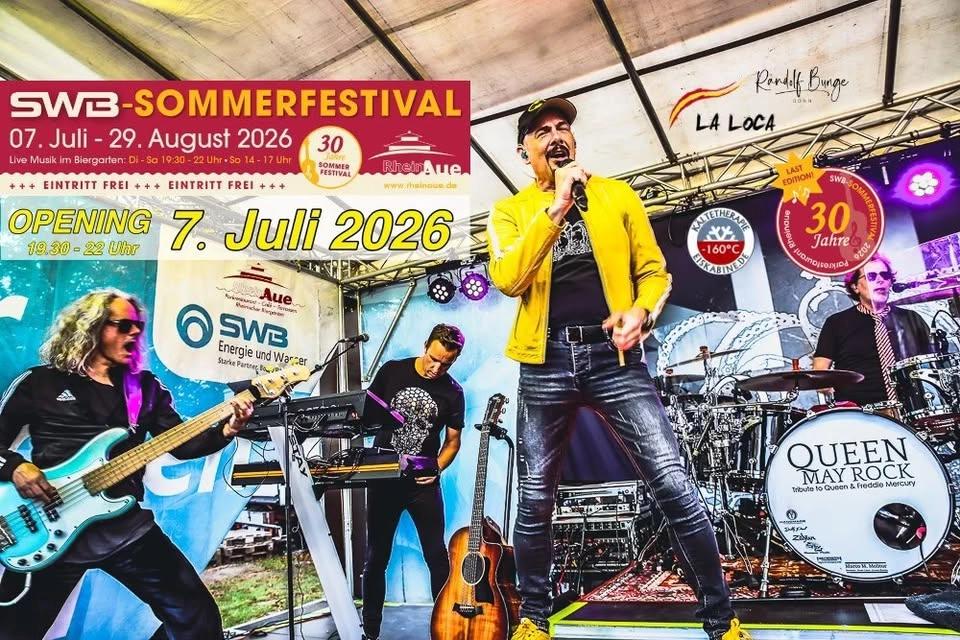 QUEEN MAY ROCK - Tribute to Freddy Mercury& Queen / Opening 30 Jahre SWB Sommerfestival