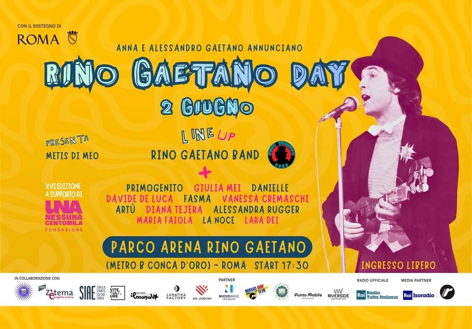 RINO GAETANO DAY 2 Giugno 2026 Roma Raduno nazionale