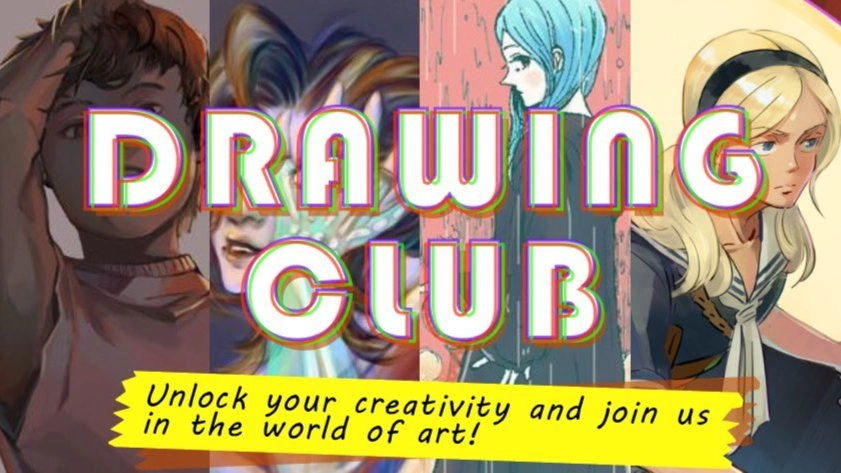 đïžđïž "DRAWING CLUB" Drawing, Illustration, Cartoon Meetup = æç» ă€ă©ăčă æŒ«ç» äș€æ”äŒ