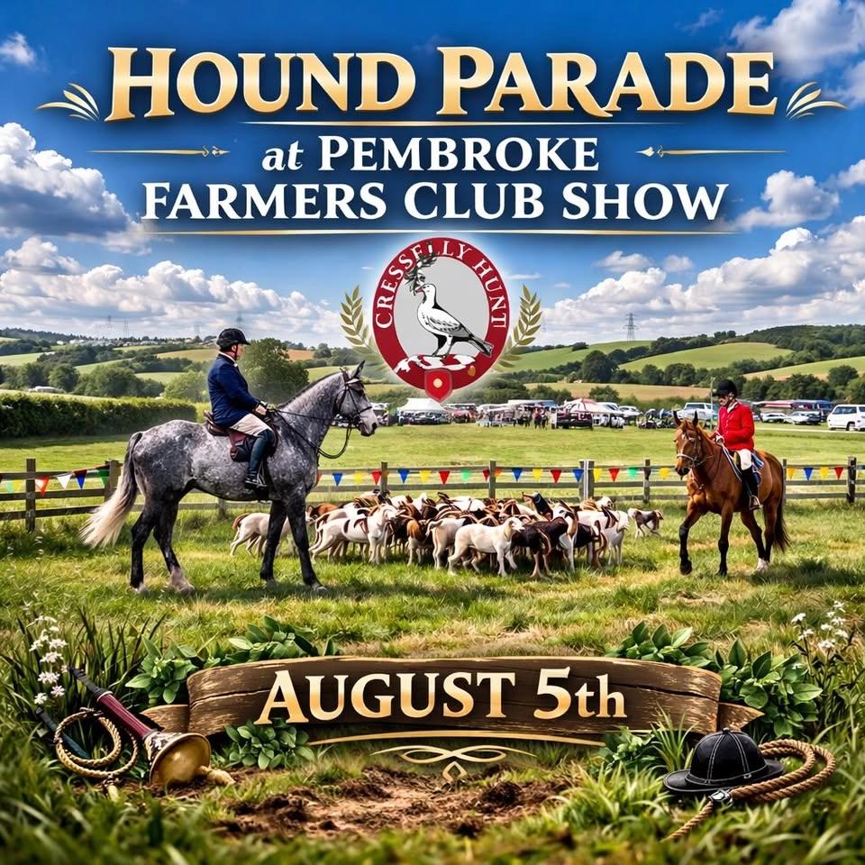 Hound Parade at Pembroke Farmers Show
