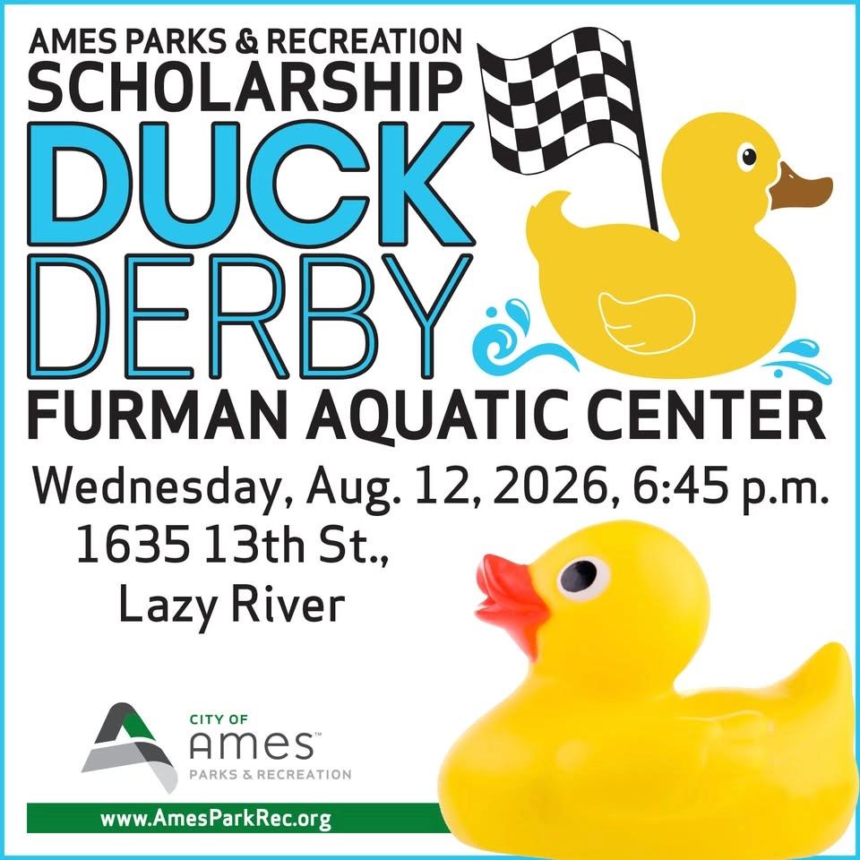 4th Annual Ames Parks & Recreation Scholarship Duck Derby