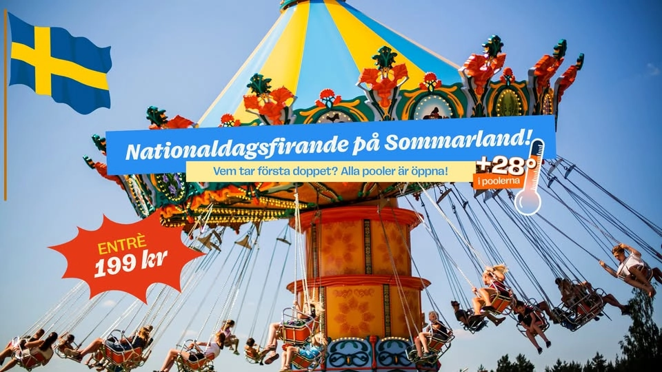 Nationaldagsfirande på Sommarland!