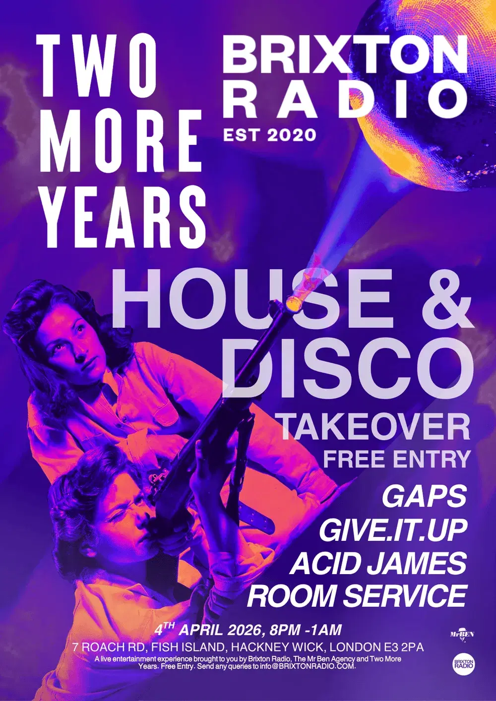 Easter Saturday, Day & Night - Brixton Radio takeover (House & Disco by the canal)