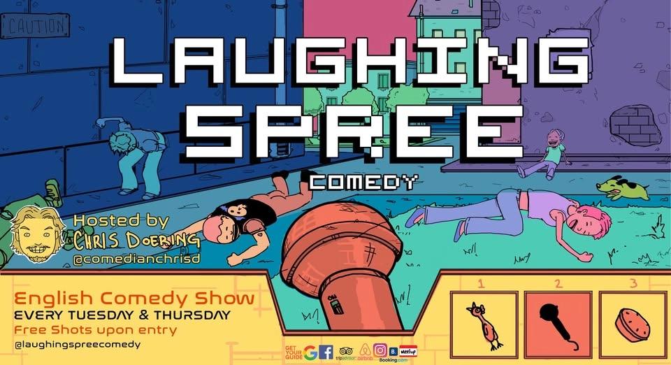 Laughing Spree - English Stand Up Comedy on a BOAT (+FREE Shots)