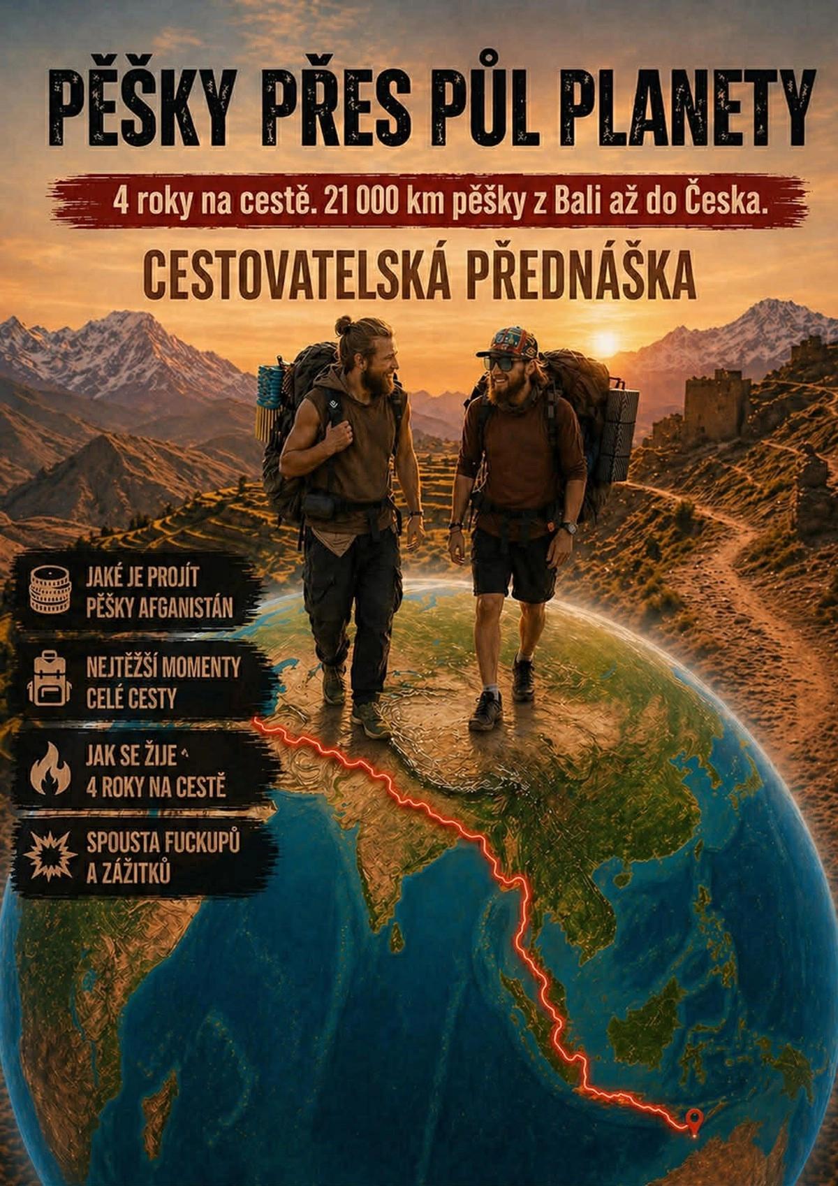 Vagabundi na cestách,Pěšky přes půl planety: z Bali do Česka