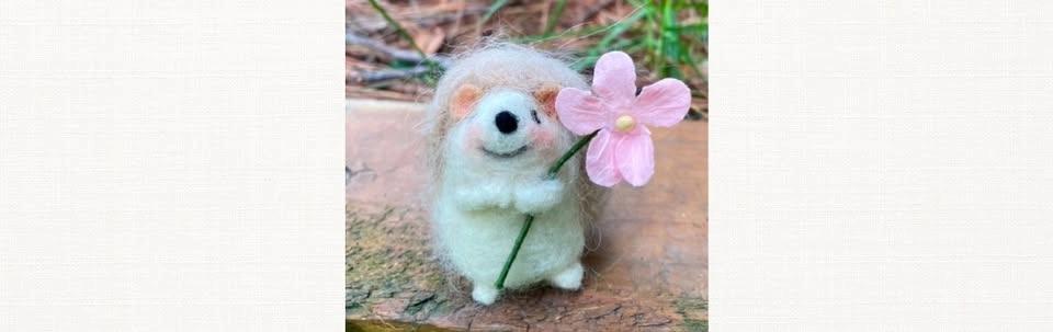 Needle Felted Hedgehog - August 1