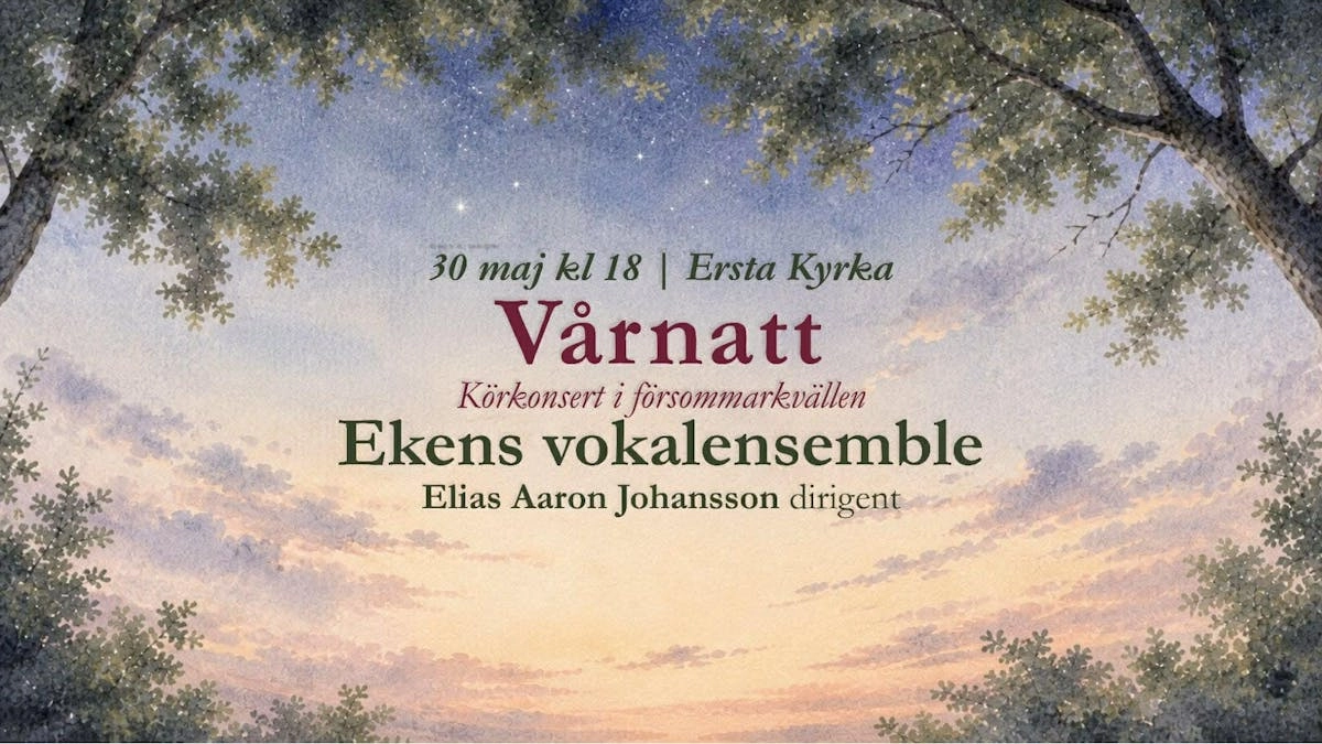 Vårnatt, körkonsert i försommarkvällen