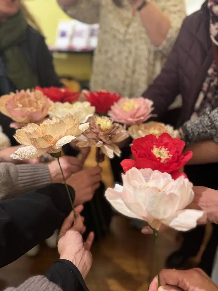 Skapa en blomma av papper