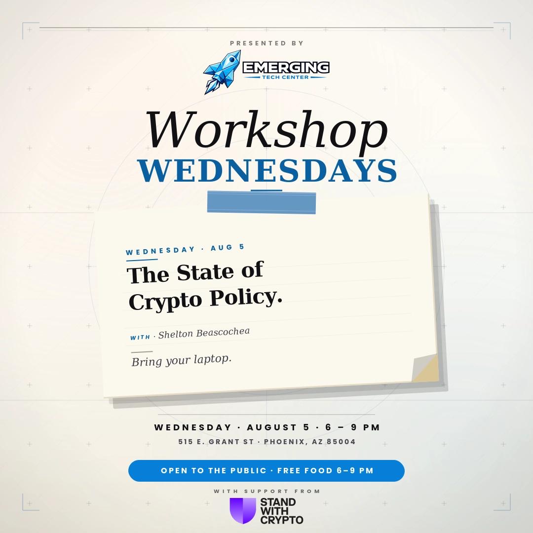 Workshop Wednesday: The State of Crypto Policy
