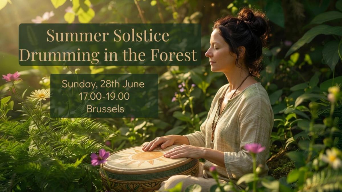 Summer Solstice Drumming in the Forest