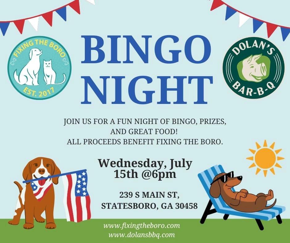 July Bingo at Dolans