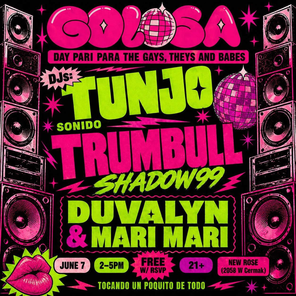 GOLOSA PRIDE EDITION with: TUNJO, SONIDO TRUMBULL SHADOW99, DUVALYN + MARI MARI