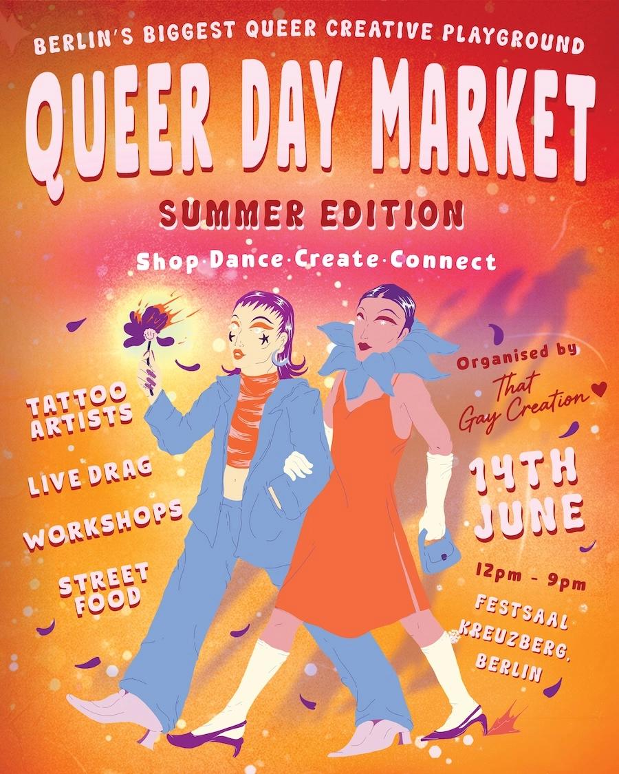 Queer Day Market - Line Dance class, free Drag show & DJ's
