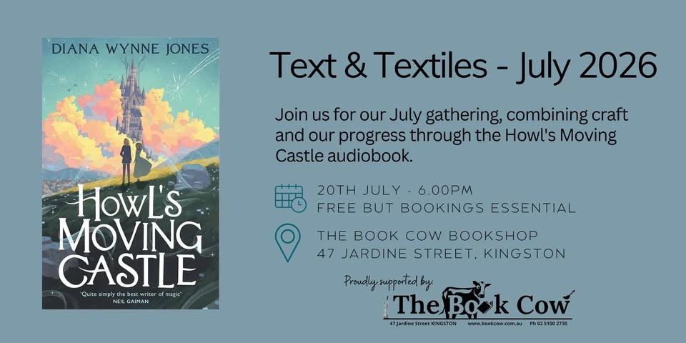 Text & Textiles - An Audiobook Club July 2026