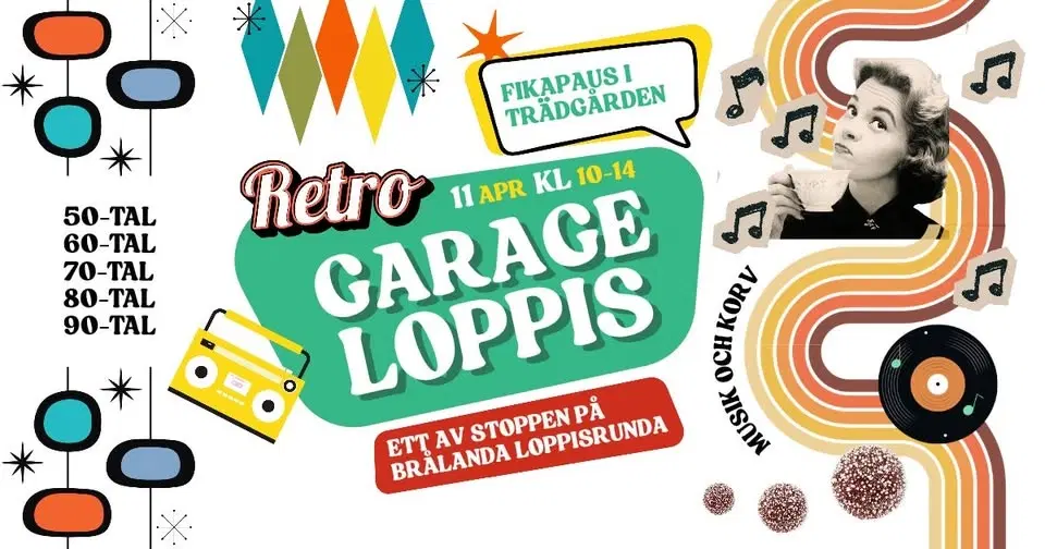 Retro garageloppis hos Gudrun