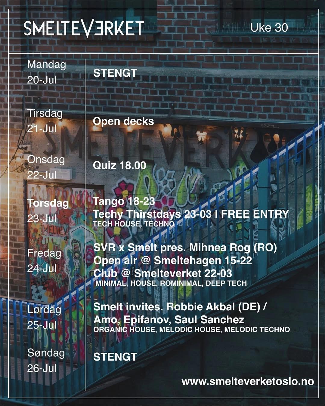 Smelt Invites: Robbie Akbal (DE) / Amo, Epifanov, Saul Sanchez