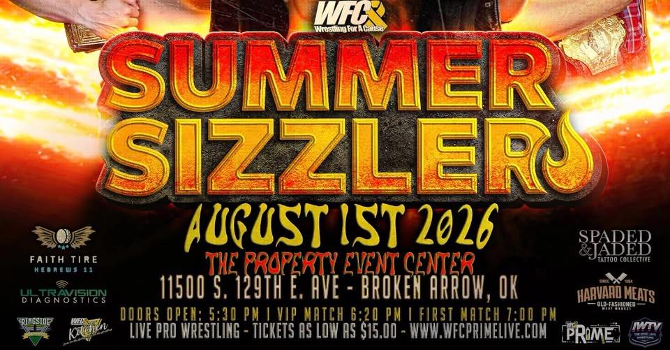 Live Pro Wrestling WFC presents Summer Sizzler w/ Richard Holliday and August Artois