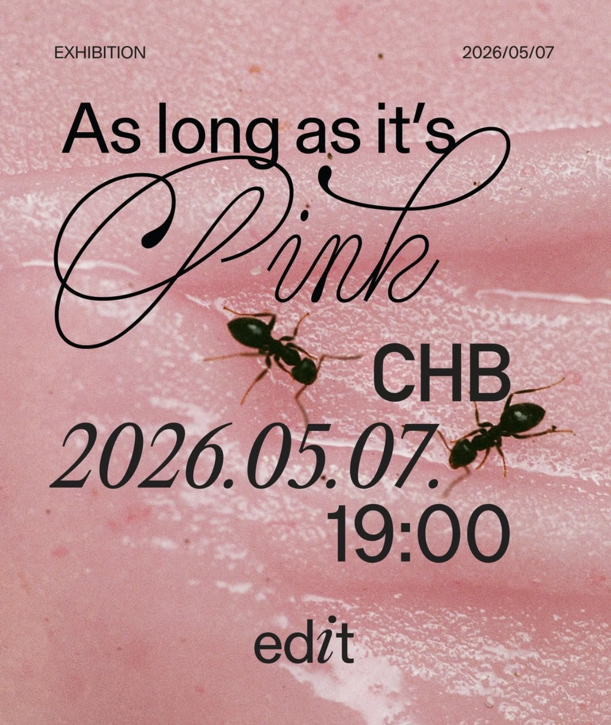 * As long as it's 𝓅𝒾𝓃𝓀 - opening afterparty