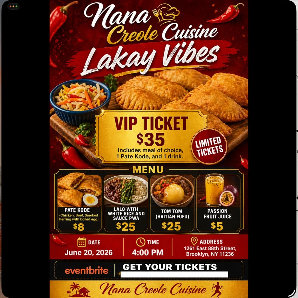Lakay Vibes — Nana Creole Cuisine