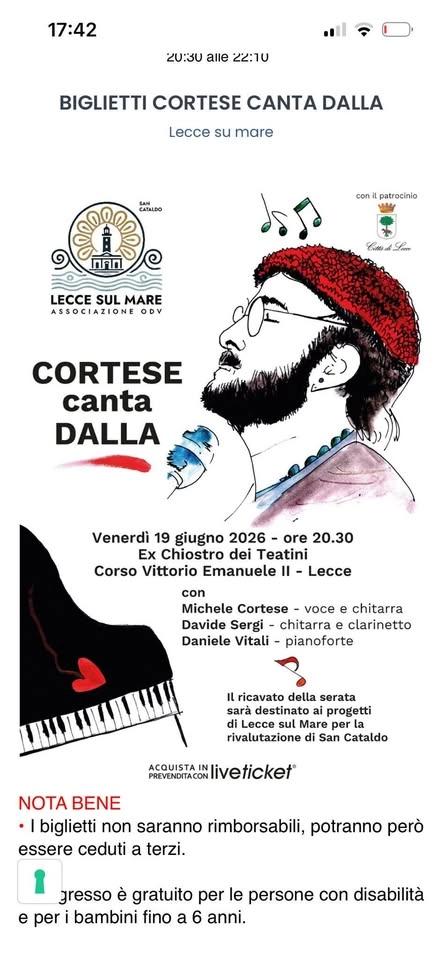 CORTESE CANTA DALLA