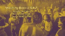 Morning Beat // SALT - Move&Sweat NB! Sauna 10-13!
