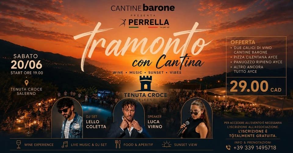 Tramonto con Cantina - Cantine barone