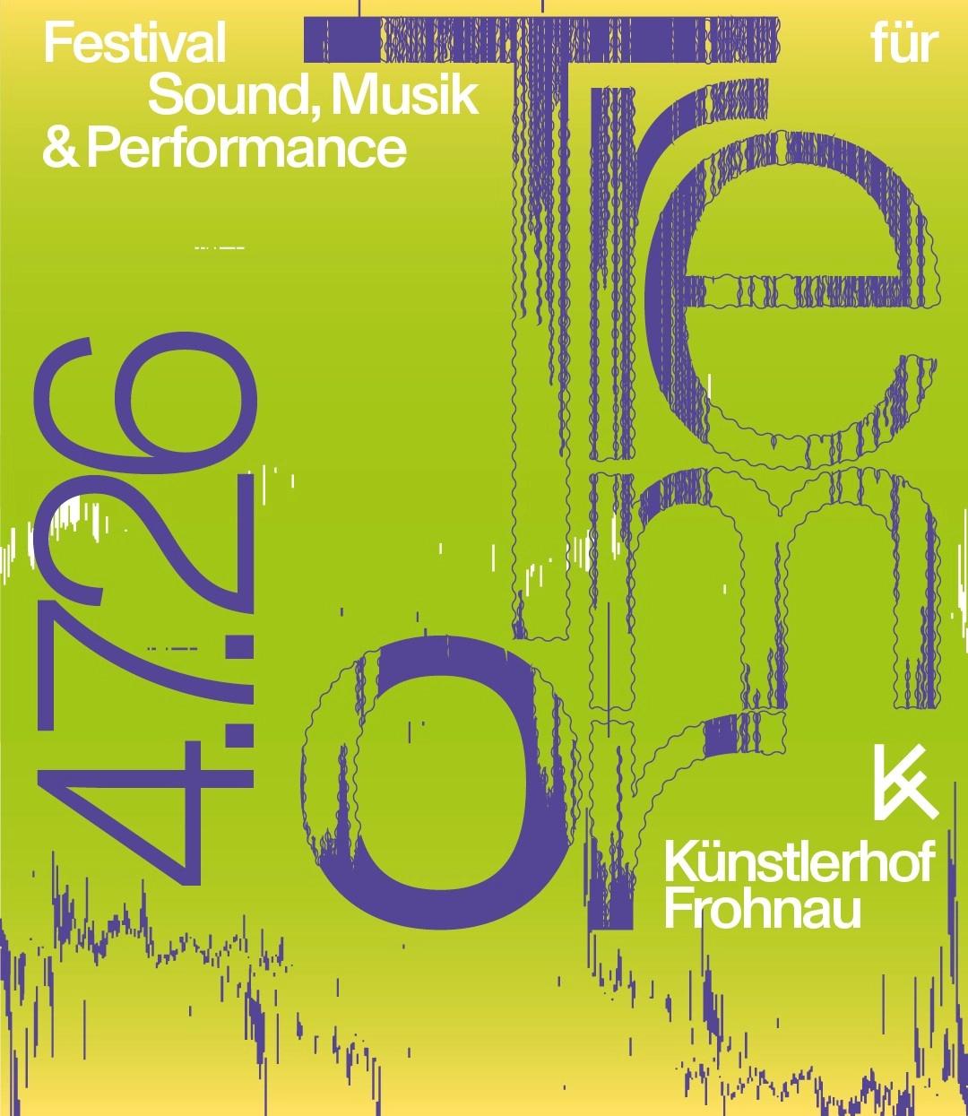 Walden: Tremor Festival für Sound, Musik & Performance
