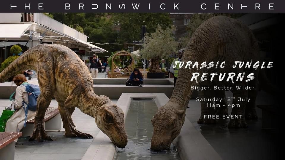 Jurassic Jungle Returns to The Brunswick Centre 🦖🦕 Free Event