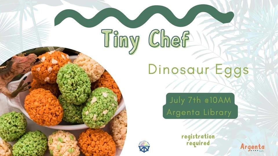 Tiny Chef: Dinosaur Eggs (Registration Required)