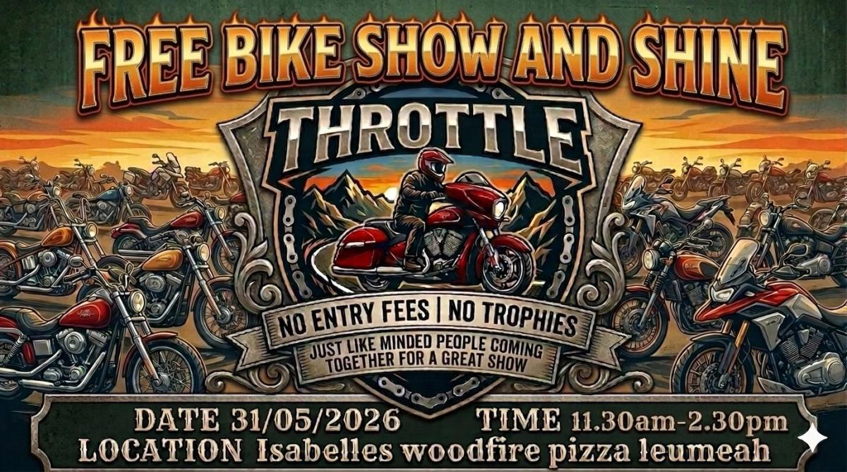 free bike show and shine (Isabelle’s restaurant and woodfire pizza)