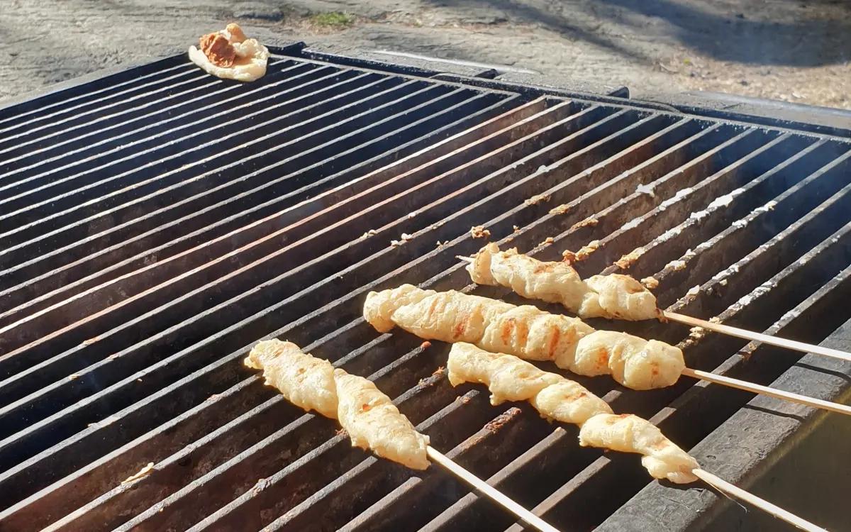 Grillning i parkleken Lugnet