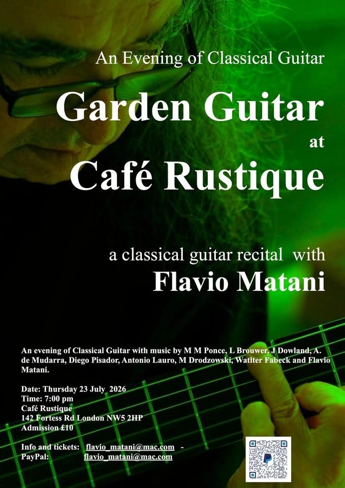 Summer Garden Guitar at Café Rustique