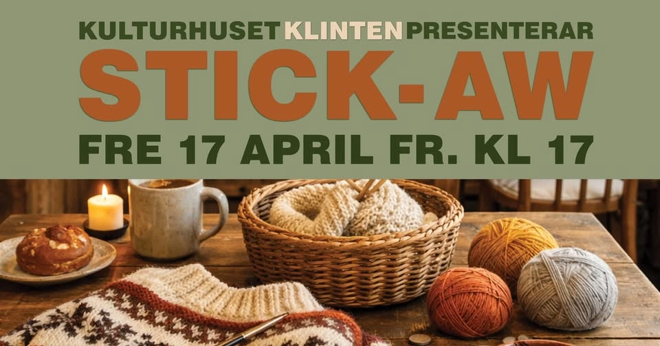 Stick-AW 🧶 fredag 17 april