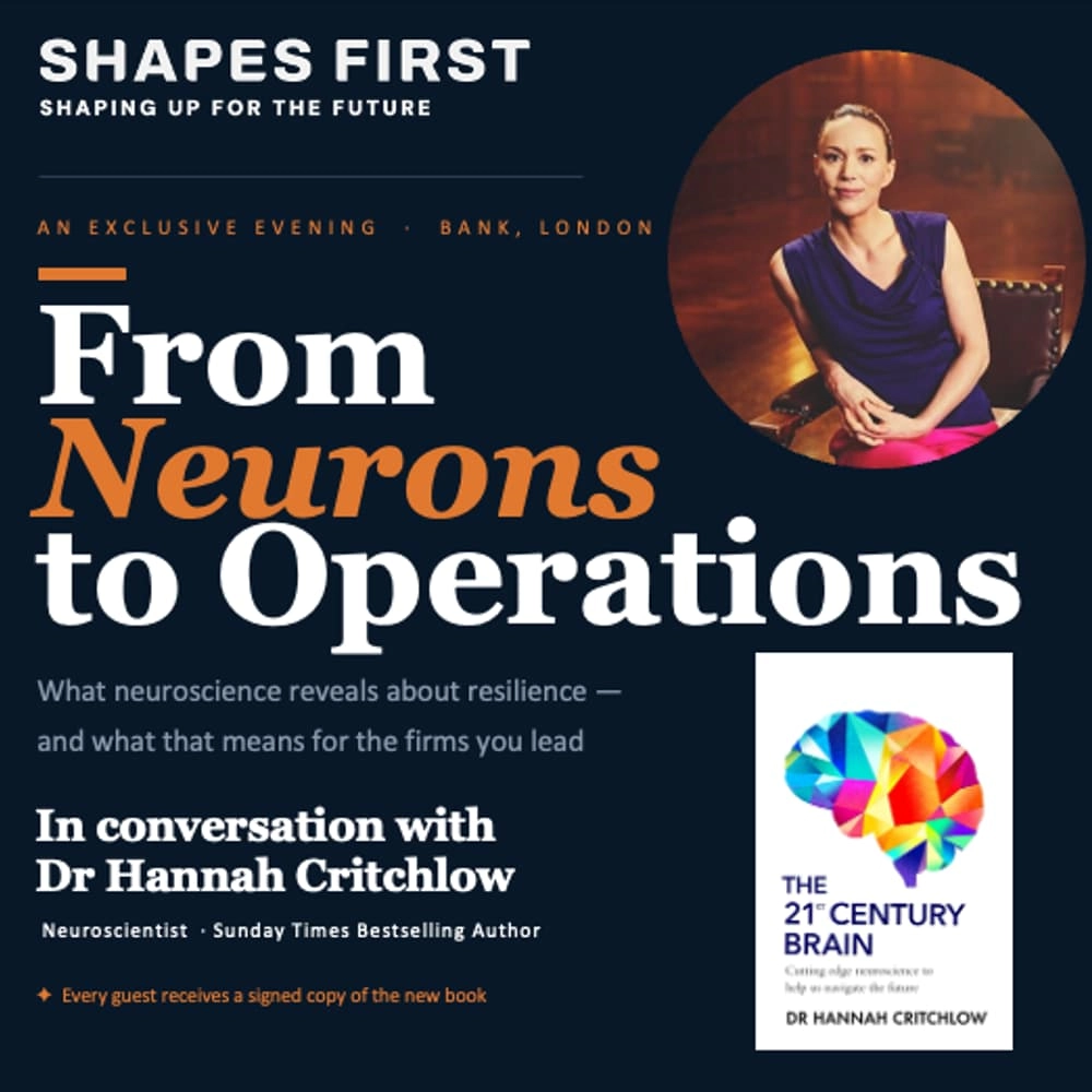 From neurons to operations - an evening with Dr Hannah Critchlow