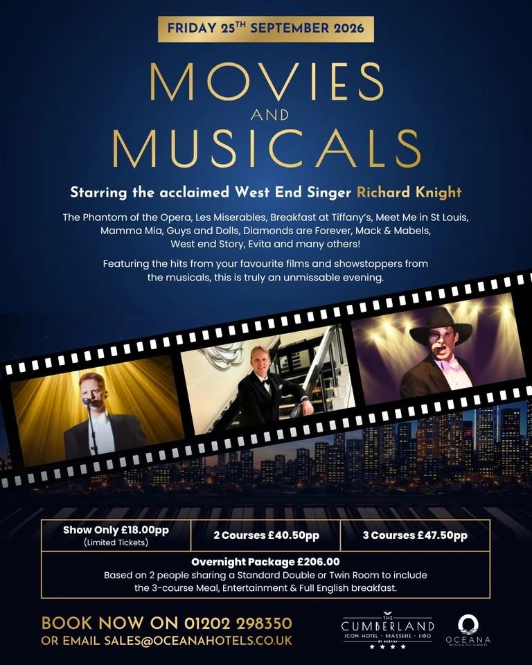 Movies and Musicals starring the acclaimed West End Singer Richard Knight