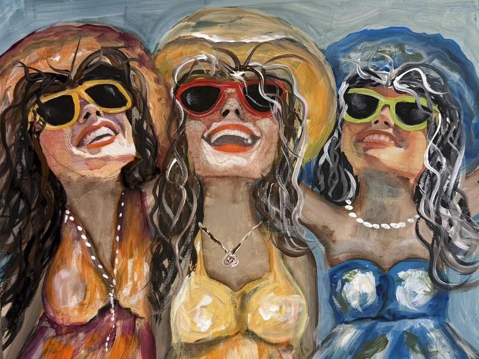 "Growing Old Friends" Acrylics Workshops