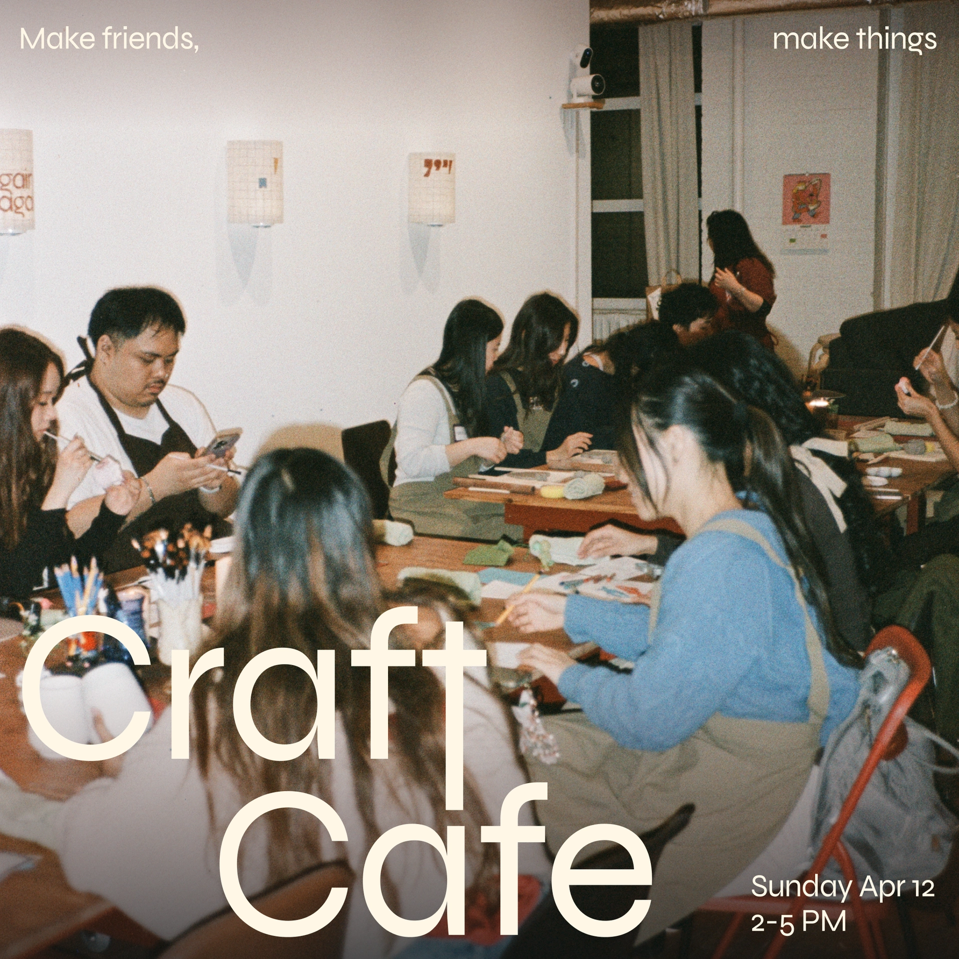 Craft Cafe: Make friends, Make crafts