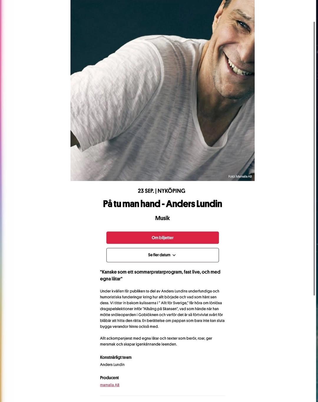 På tu man hand - Anders Lundin