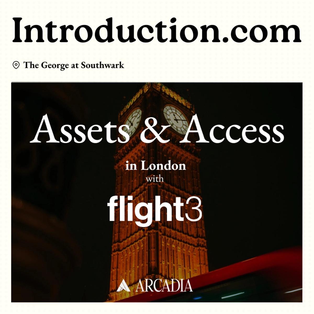 Assets & Access London with Flight3