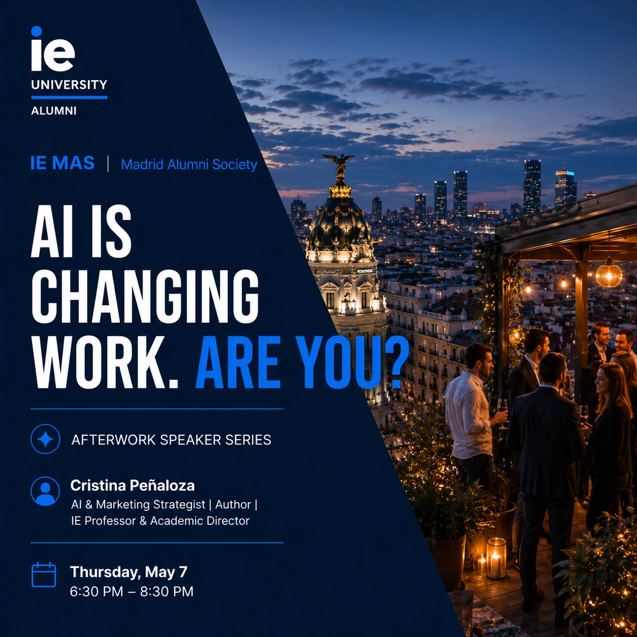 IE Madrid Alumni Society | Afterwork Speaker Series🍷