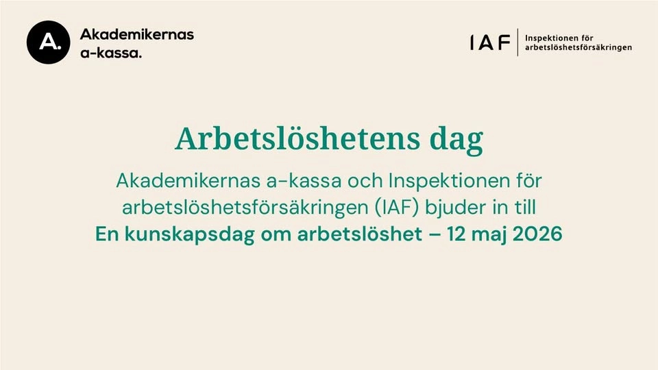 Arbetslöshetens dag 2026