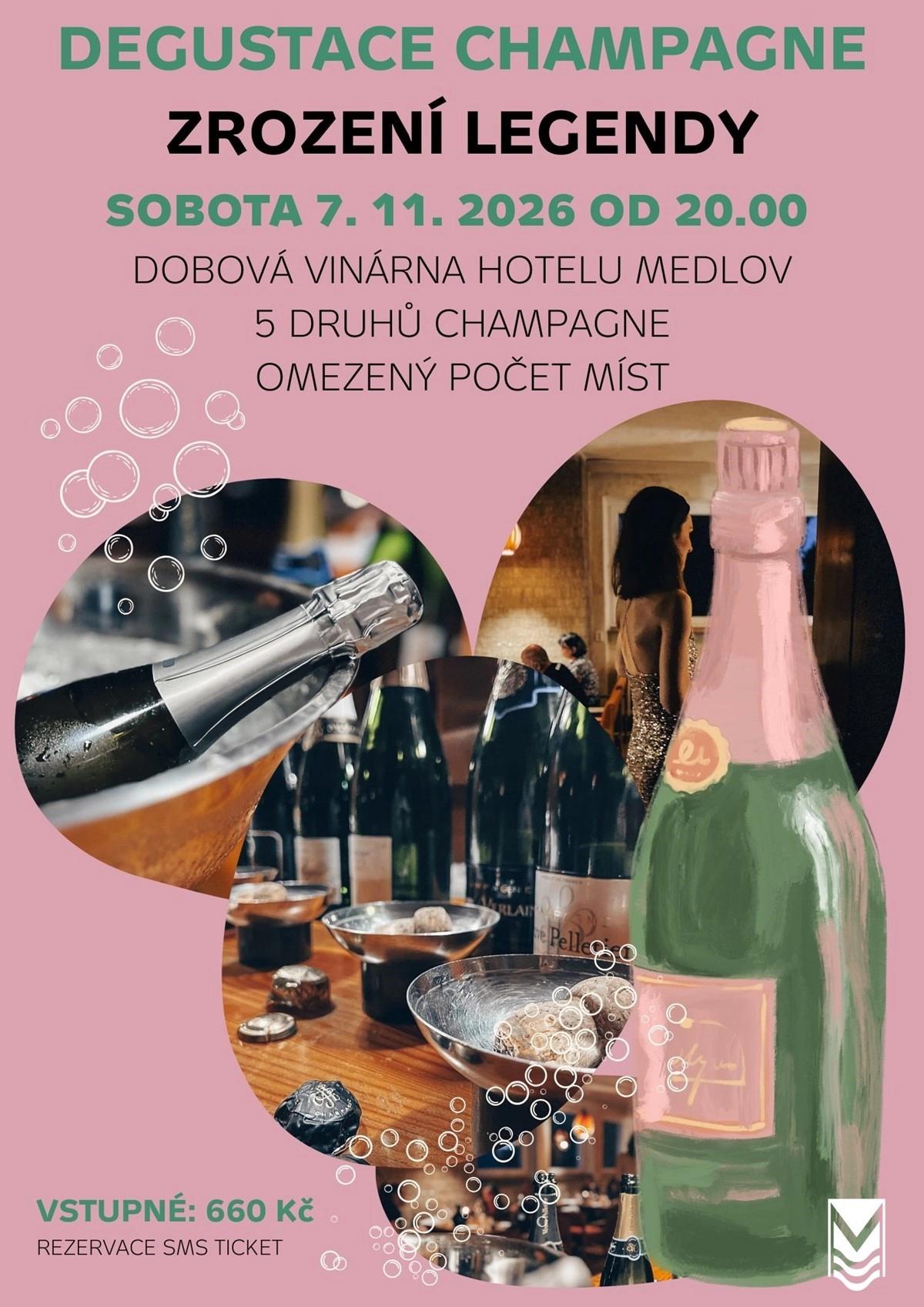 Degustace champagne Zrození legendy