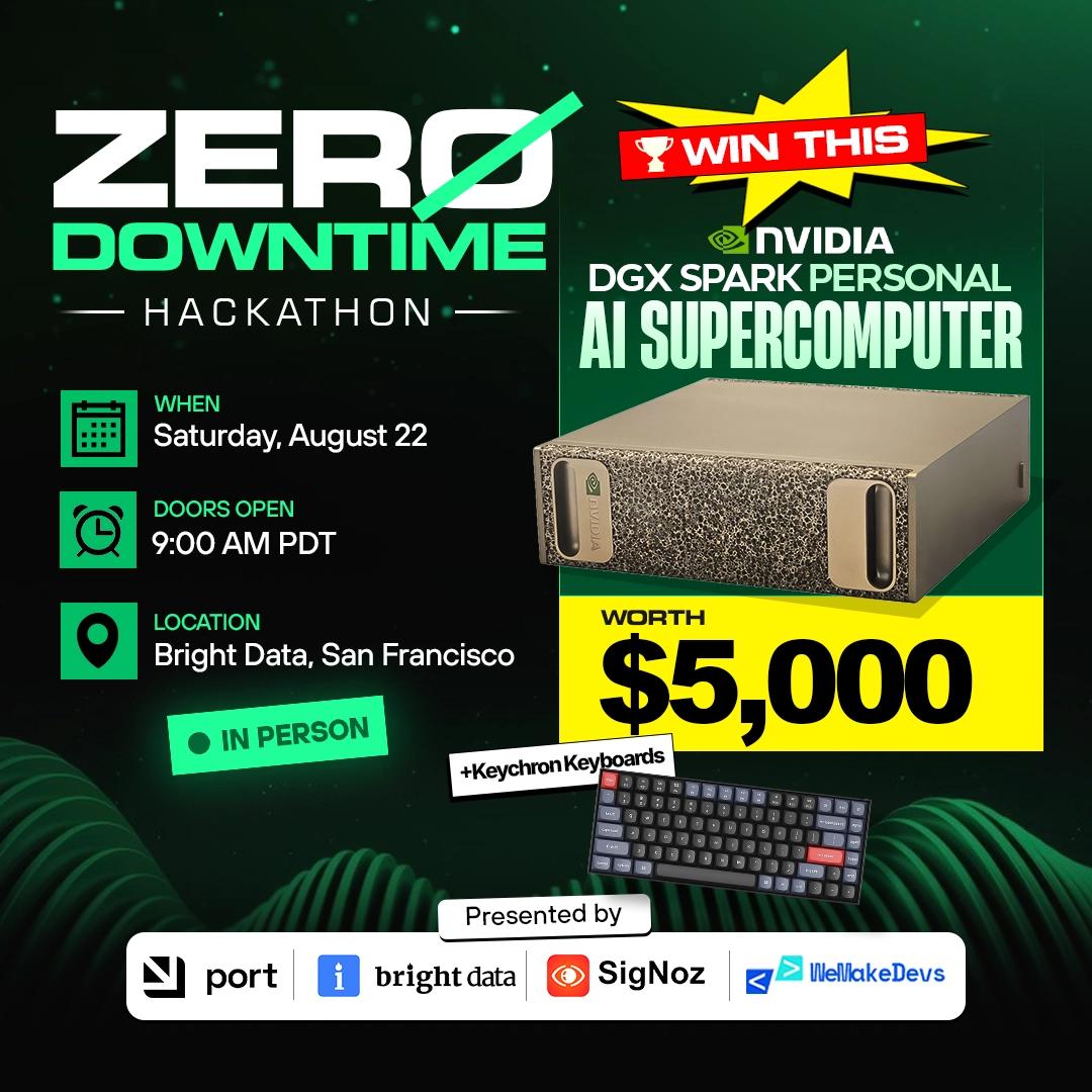 Zero Downtime Hackathon | Win an NVIDIA DGX Spark AI Supercomputer
