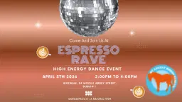 ESPRESSO RAVE — Sunday Sober Dance (Profits for My Lovely Horse Rescue)