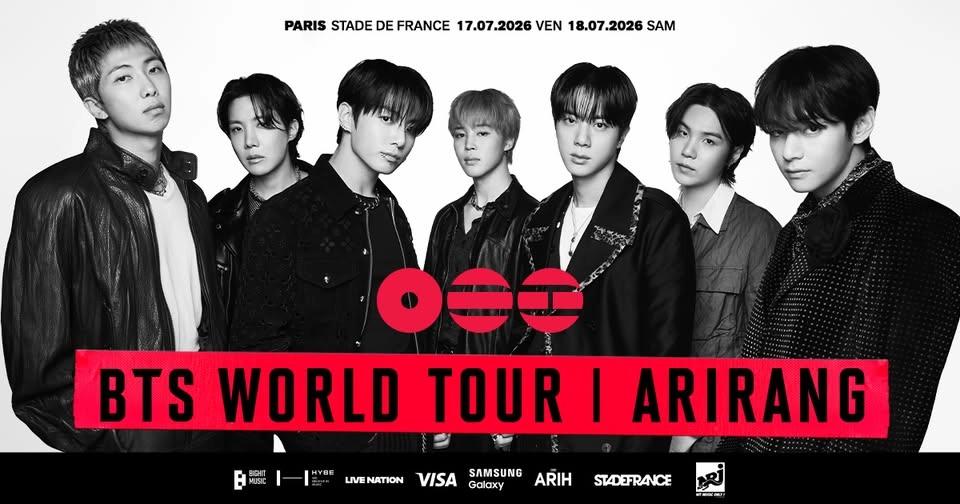 BTS | Stade de France, Paris - 17 & 18 juillet 2026