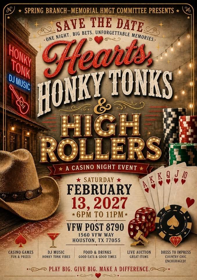 Hearts, Honky Tonks & High Rollers Casino Night