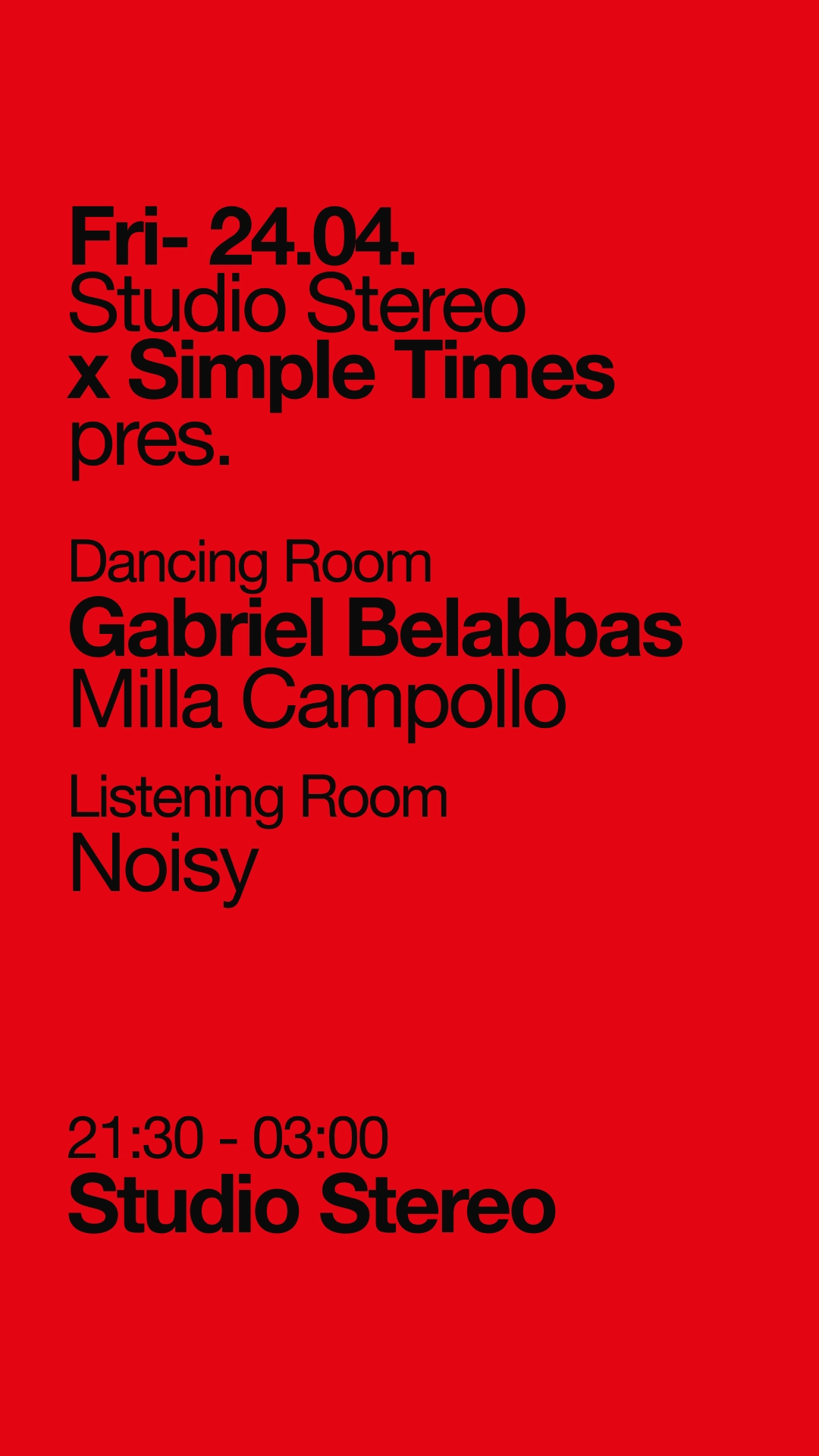 Studio Stereo x Simple Times pres. Gabriel Belabbas