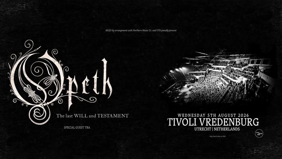 Opeth in de Grote Zaal | TivoliVredenburg