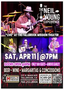 The Neil Young Experience @The Historic Fallbrook Mission Theater