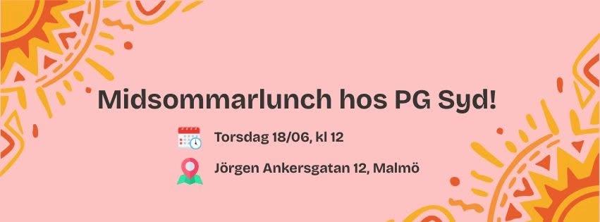 Midsommarlunch hos PG Syd